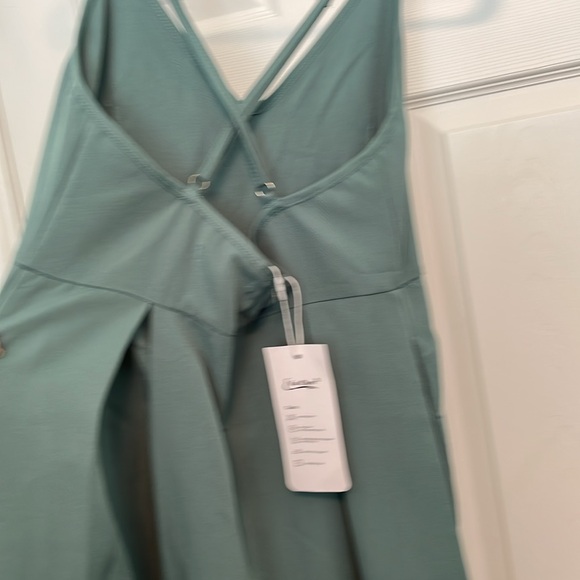 NWT Elia Cher Spaghetti Strap Teal Dress Size 4-6 Summer Sun Dress Pleated - Picture 5 of 13
